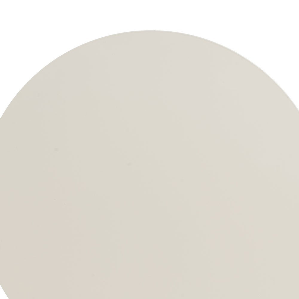 Mesa Auxiliar Metálica Beige 40x40x45 cm con Estrucrura Tubular