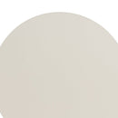 Mesa Auxiliar Metálica Beige 40x40x45 cm con Estrucrura Tubular