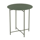 Mesa Auxiliar Metálica Verde 40x40x45 cm con Estrucrura Tubular