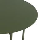Mesa Auxiliar Metálica Verde 40x40x45 cm con Estrucrura Tubular