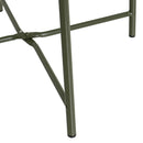 Mesa Auxiliar Metálica Verde 40x40x45 cm con Estrucrura Tubular