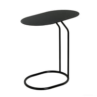 Mesa Auxiliar Lateral Metálica Negra 45x28x49 cm