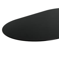 Mesa Auxiliar Lateral Metálica Negra 45x28x49 cm