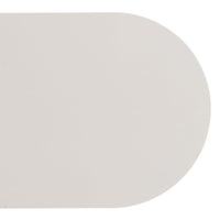 Mesa Auxiliar Lateral Metálica Beige 45x28x49 cm