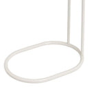 Mesa Auxiliar Lateral Metálica Beige 45x28x49 cm
