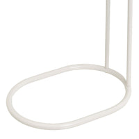 Mesa Auxiliar Lateral Metálica Beige 45x28x49 cm