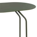 Mesa Auxiliar Lateral Metálica Verde 45x28x49 cm