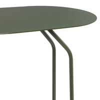 Mesa Auxiliar Lateral Metálica Verde 45x28x49 cm