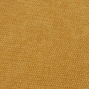 Puff taburete redondo tapizado en chenilla mostaza de 40x45 cm