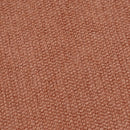 Puff taburete redondo tapizado en chenilla naranja de 40x45 cm
