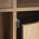 Estantería Cubo con puertas natural de 90x60 cm