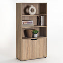 Estantería de puerta de madera marrón de 119x29x59 cm