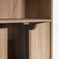 Estantería de puerta de madera marrón de 119x29x59 cm