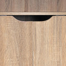 Estantería de puerta de madera marrón de 119x29x59 cm