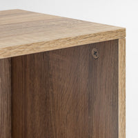 Estantería de puerta de madera marrón de 119x29x59 cm