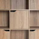 Estantería de puerta de madera marrón de 90x29x89 cm