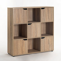 Estantería de puerta de madera marrón de 90x29x89 cm