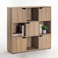Estantería de puerta de madera marrón de 90x29x89 cm