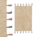 Alfombra de Algodon Beige Lavable 90x60 cm