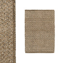 Alfombra Rectangular de Polialgodon Beige 90x60 cm