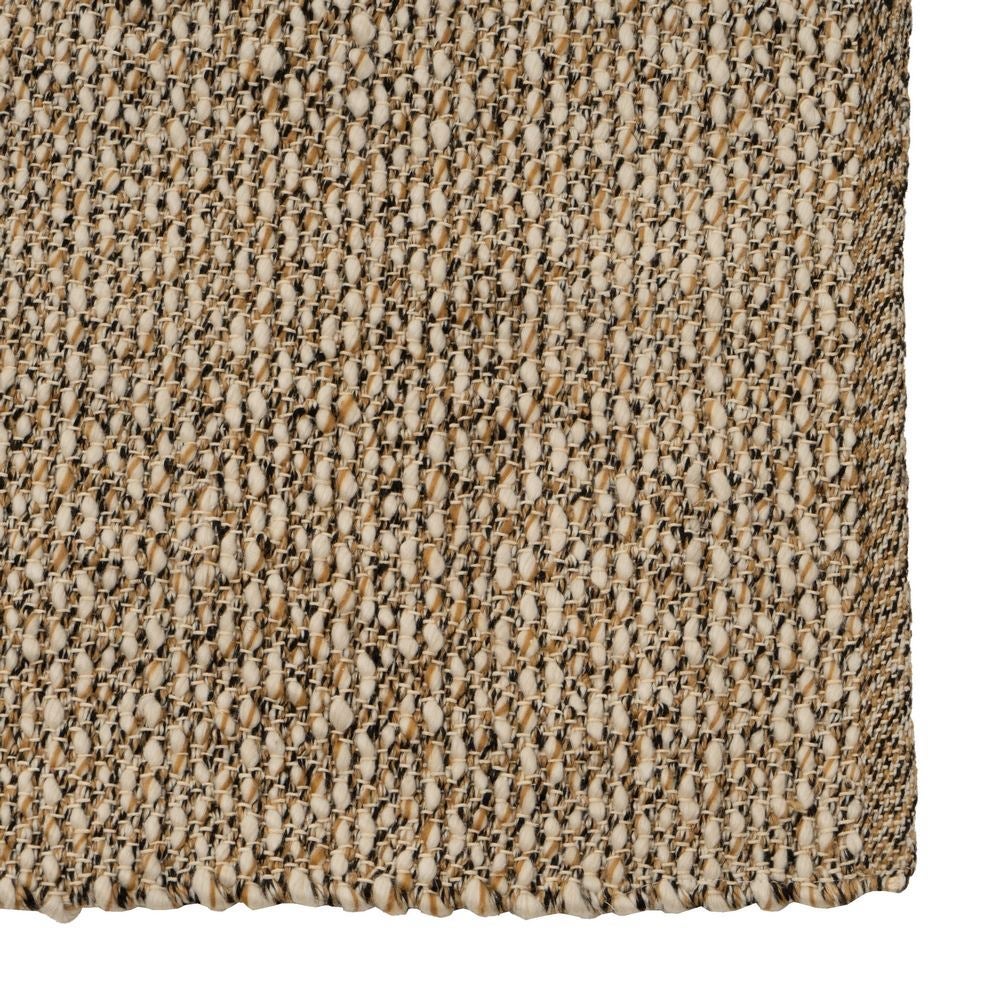 Alfombra Rectangular de Polialgodon Beige 90x60 cm