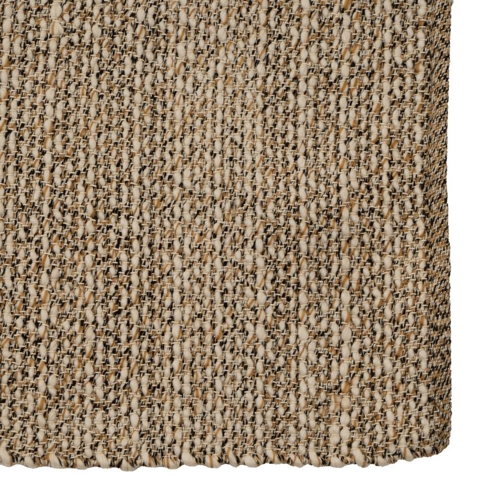 Alfombra Rectangular de Polialgodon Beige 140x70 cm