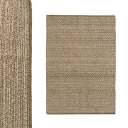 Alfombra Rectangular de Polialgodon Beige 170x120 cm