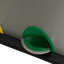 Papelera de reciclaje de 3x8 litros de acero inoxidable