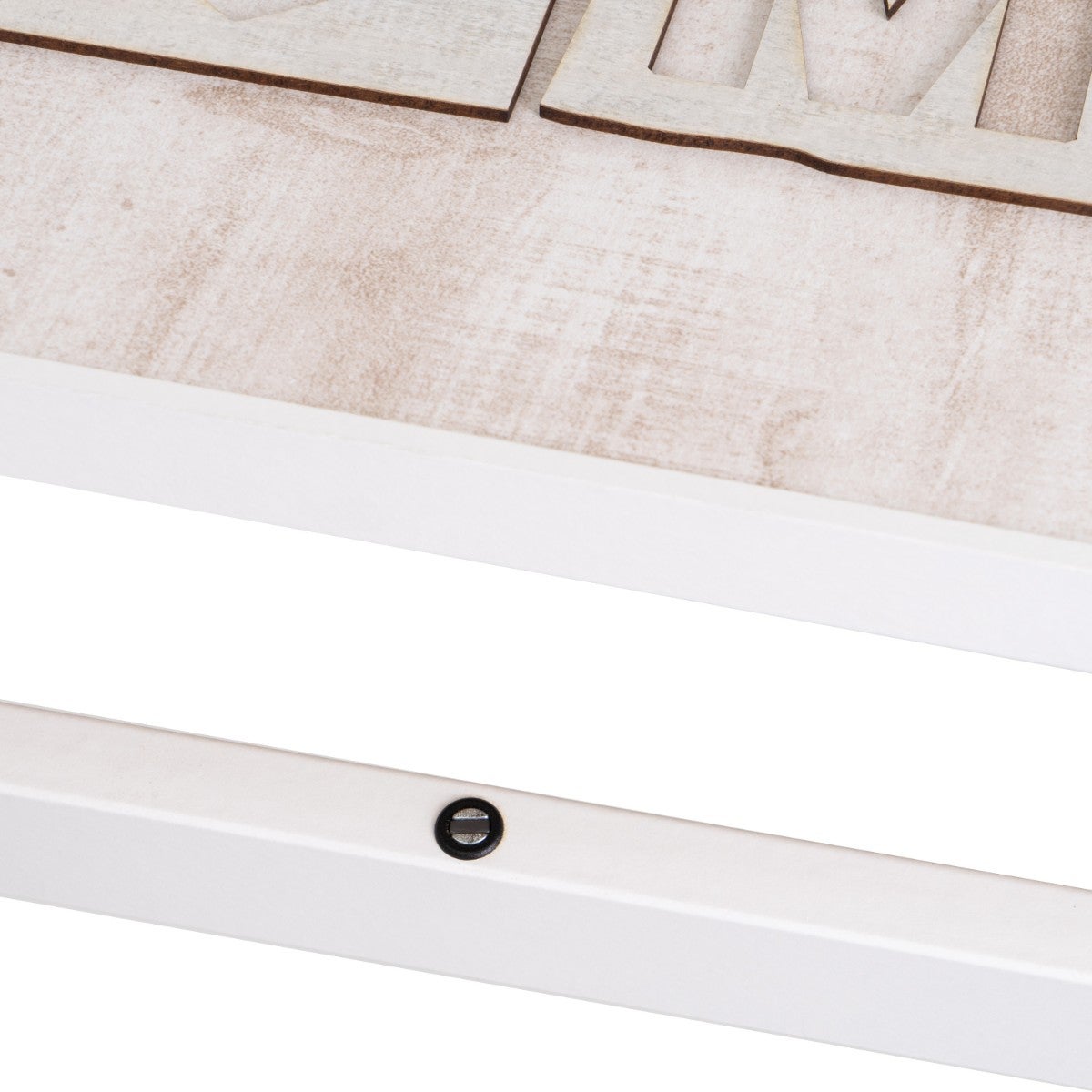 Tapa abatible para cuadro eléctrico marco blanco texto decorativo