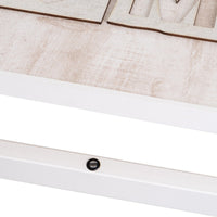 Tapa abatible para cuadro eléctrico marco blanco texto decorativo