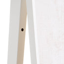 Tapa abatible para cuadro eléctrico marco blanco texto decorativo