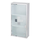 Armario Botiquin de Acero Inoxidable y Cristal 30x12x60 cm