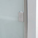Armario Botiquin de Acero Inoxidable y Cristal 30x12x60 cm