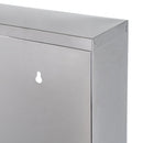 Armario Botiquin de Acero Inoxidable y Cristal 30x12x60 cm
