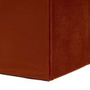 Puf arcón plegable color rojo para almacenaje con tapa de 76x38x38cm