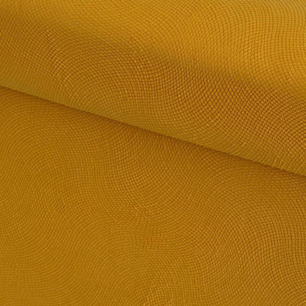 Puf arcón plegable color amarillo para almacenaje con tapa de 38x38x38cm