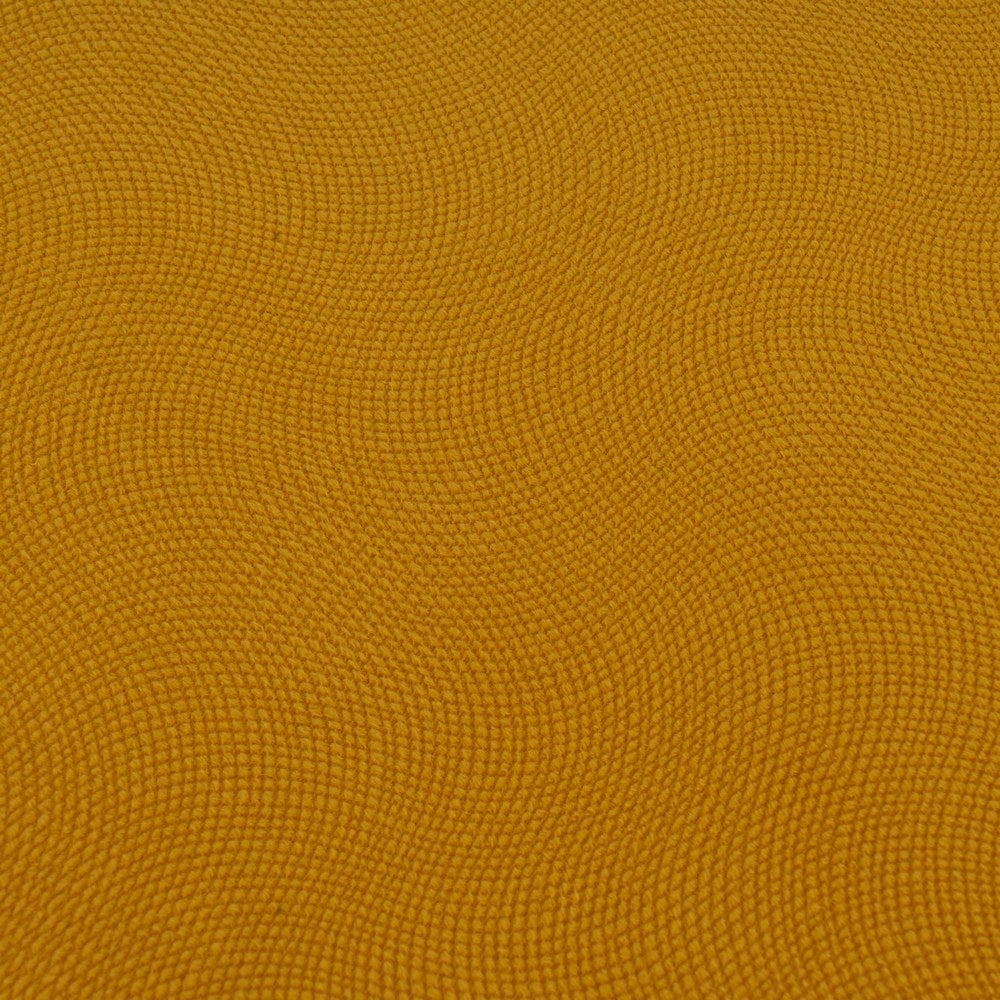 Puf arcón plegable color amarillo para almacenaje con tapa de 38x38x38cm