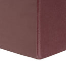 Puf arcón plegable color malva para almacenaje con tapa de 76x38x38cm