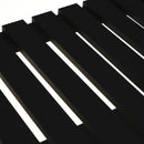 Zapatero Negro de Bambú-Madera Laminada de 2 Baldas 70x26x36 cm