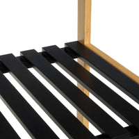 Estanteria de Bambú y Negro con 3 Baldas 34x33x80 cm