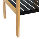 Estanteria de Bambú y Negro con 3 Baldas 34x33x80 cm