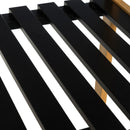 Estanteria de Bambú y Negro con 4 Baldas 34x33x110 cm