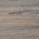 Consola Cube color roble con estante inferior de 90x30x75 cm