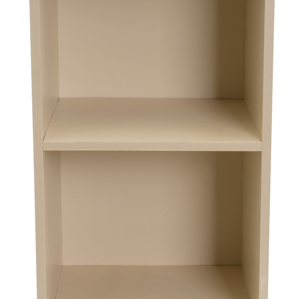 Estantería Mei de 2 baldas beige de 30x24x54 cm en tablero laminado hpl