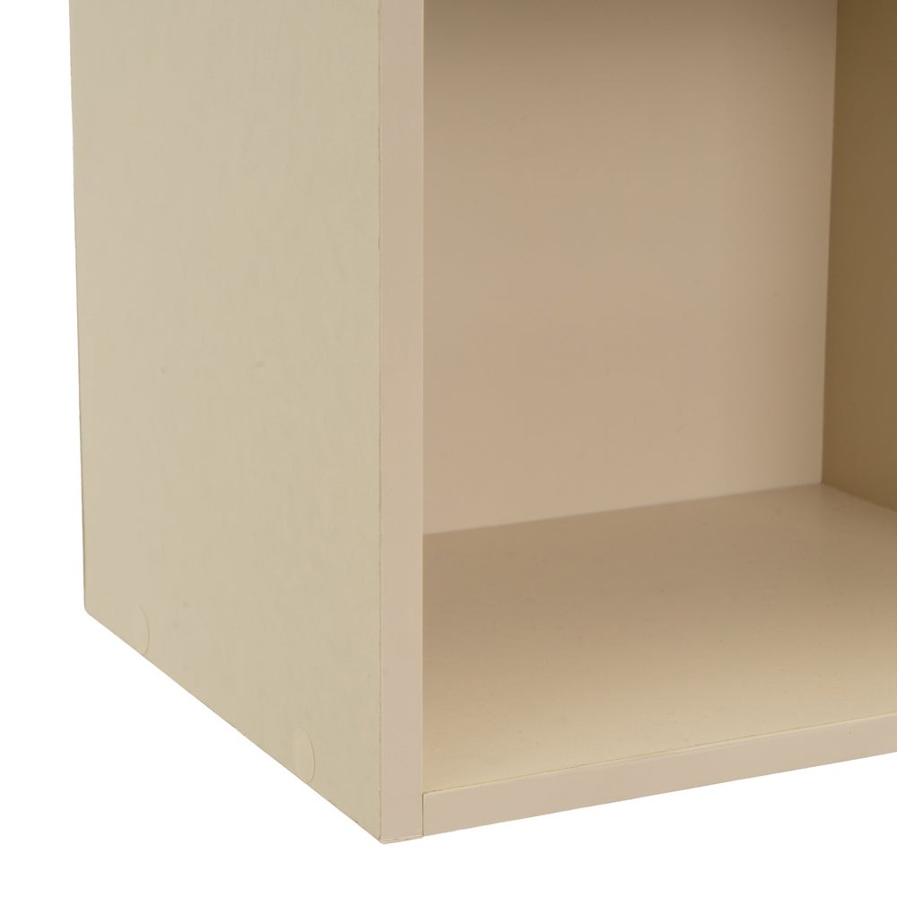 Estantería Mei de 2 baldas beige de 30x24x54 cm en tablero laminado hpl