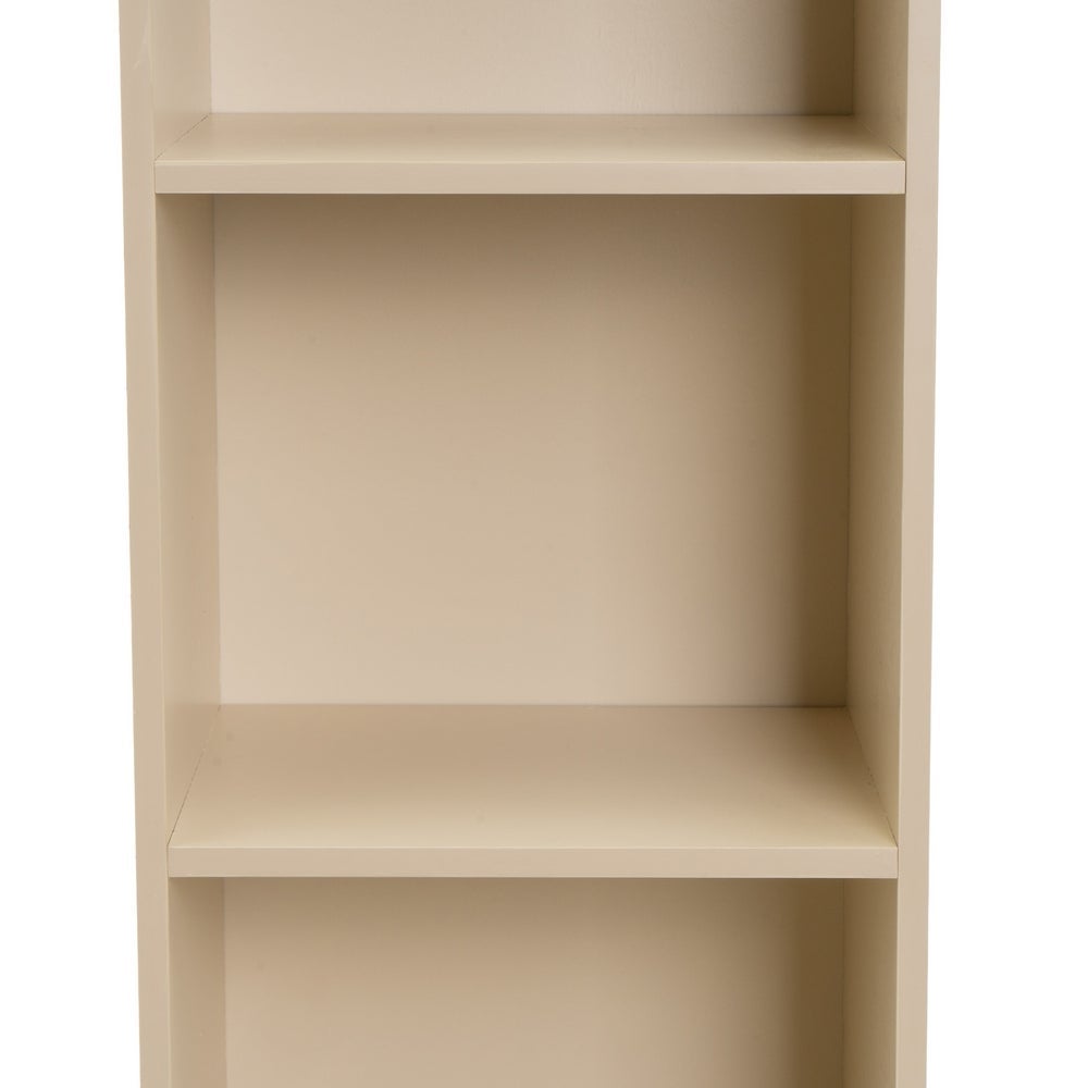 Estantería Mei de 3 baldas beige de 30x24x80 cm en tablero laminado hpl