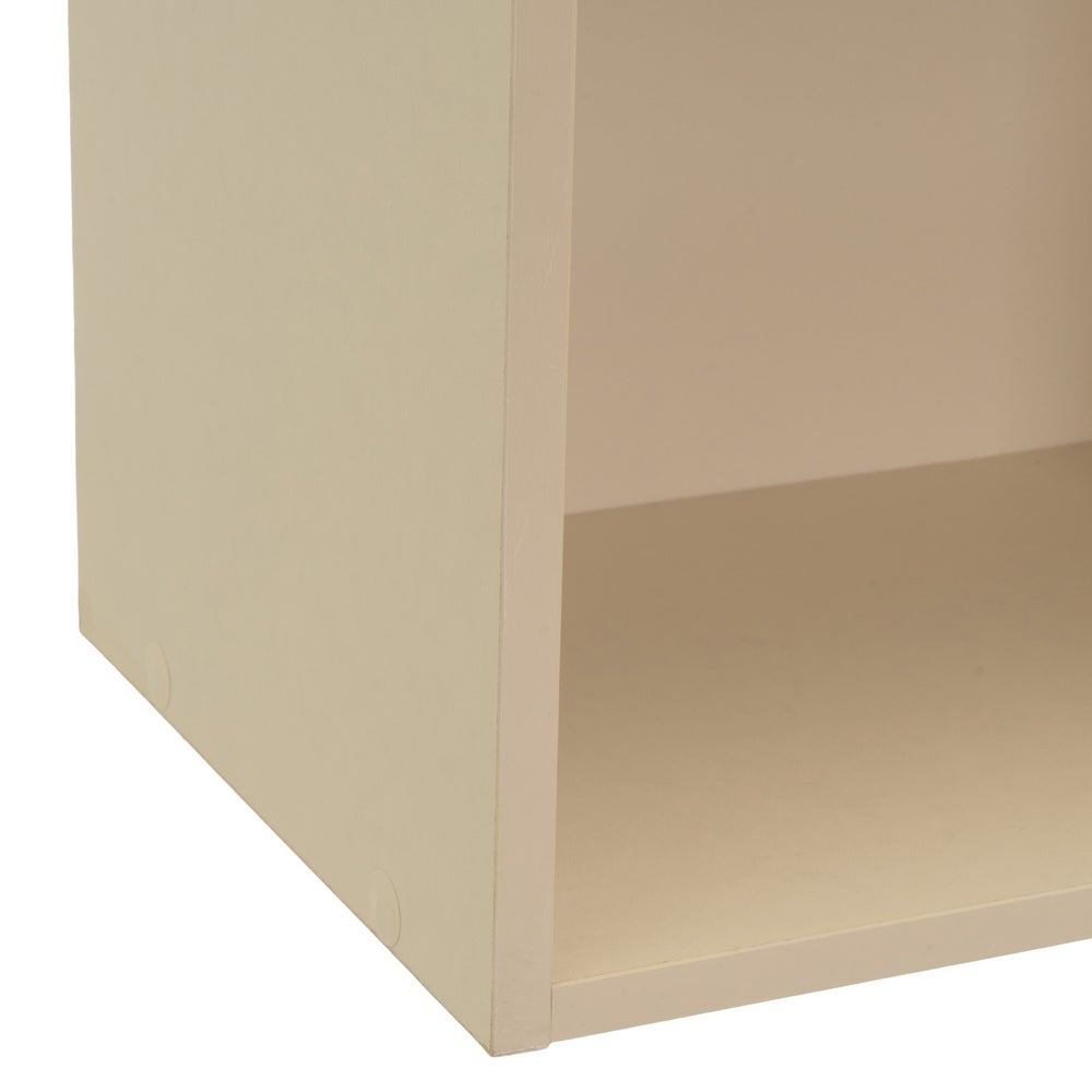 Estantería Mei de 3 baldas beige de 30x24x80 cm en tablero laminado hpl
