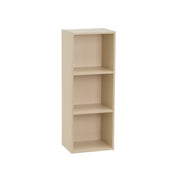 Estantería Mei de 3 baldas beige de 30x24x80 cm en tablero laminado hpl