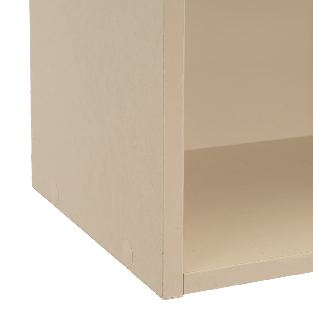 Estantería Mei de 4 baldas beige de 30x24x106 cm en tablero laminado hpl