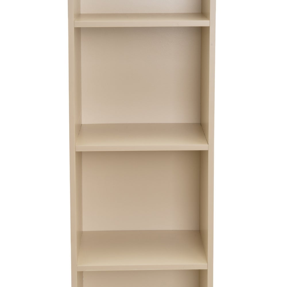 Estantería Mei de 5 baldas beige de 30x24x132 cm en tablero laminado hpl